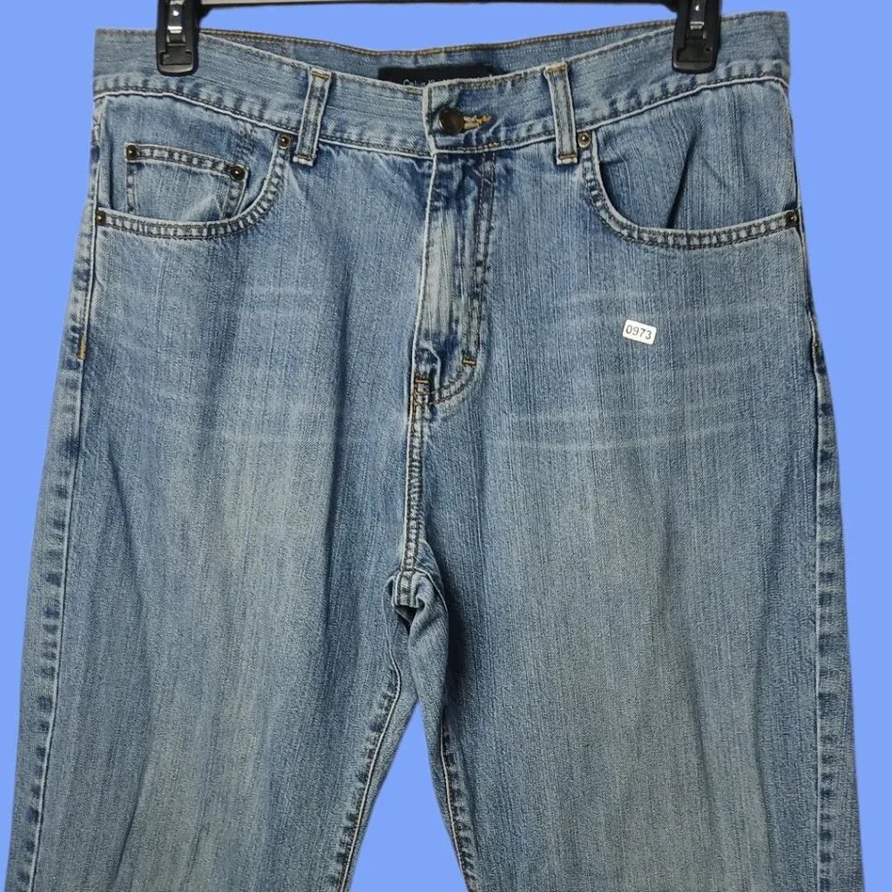Gap Mens 1969 Straight Fit Denim Jeans Medium Wash Cotton Casual Wear Size 36/34 - Picture 5 of 16